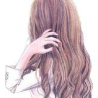 13张清新手绘女生背影头像 软萌卡通款超适合当头像