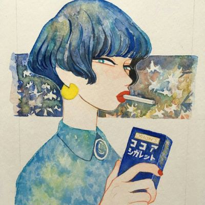 21张高清时尚手绘女生微信头像 适配微信使用的精致手绘头像合集