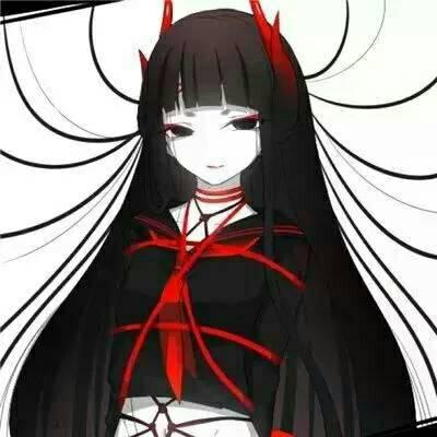 32张高清黑暗丧气动漫女生头像 氛围感拉满
