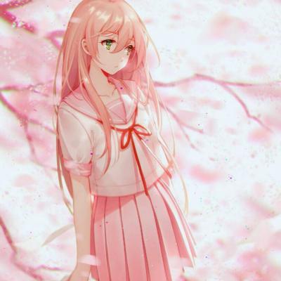 28张梦幻樱花动漫女生头像 高清好看直接用