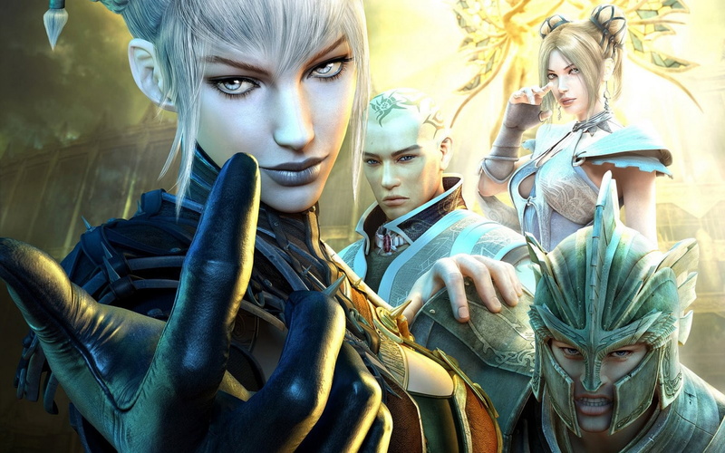 2K高清动漫壁纸 幻想少女白色战士公会主题