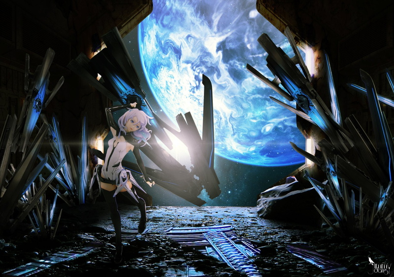 720P高清壁纸！《Beatless》 Lacía 画中画二次元少女手机壁纸