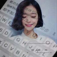 微信女生专属！12张带字透明键盘头像合集
