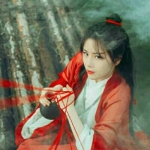 14张高清红衣霸气古风女生真人头像合集