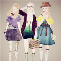 三人闺蜜共用的时尚头像！20张好看的三人合一张闺蜜头像合集