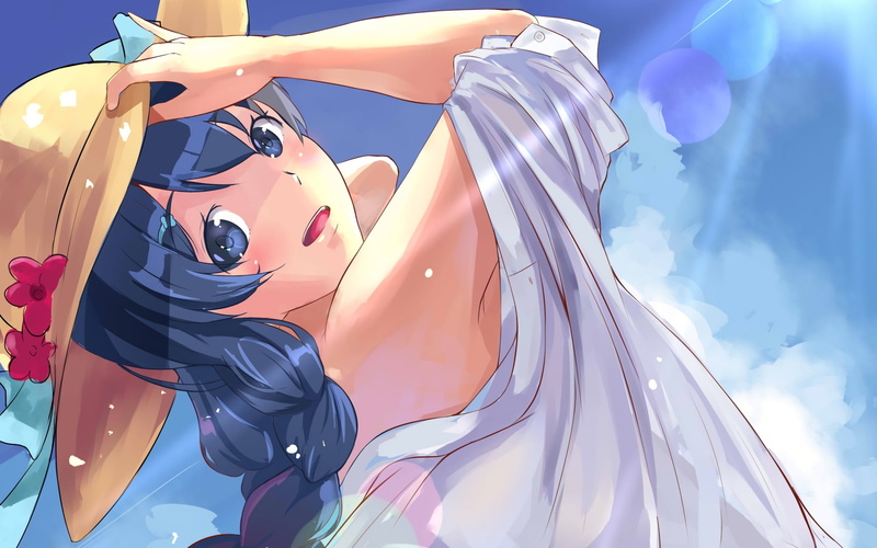 田所惠高清壁纸来啦！食戟之灵美少女与夏日花卉的治愈瞬间