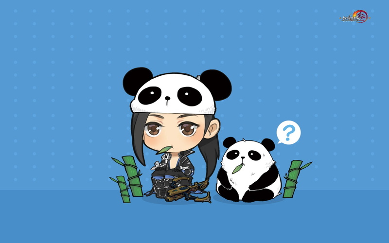 Gian Vang的熊猫与竹艺术壁纸合集