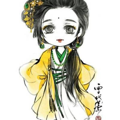 9张软萌古风Q版女生头像 治愈感拉满的古风萌系女头合集
