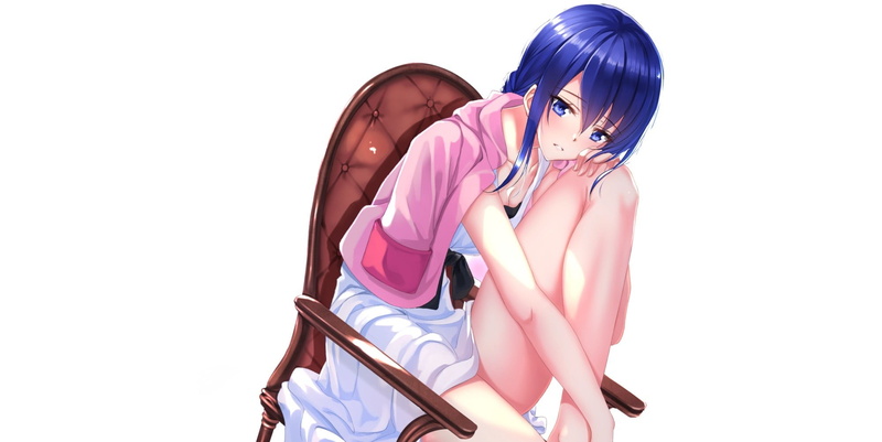 冬日街头的动漫少女壁纸