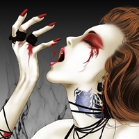 21张暗黑感拉满！惊悚风动漫女生QQ黑化头像合集