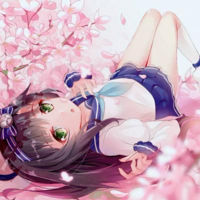 28张梦幻樱花动漫女生头像 高清好看直接用