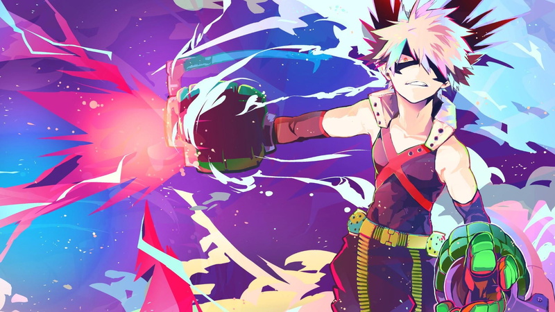 爆豪胜己主题我的英雄学院高清壁纸