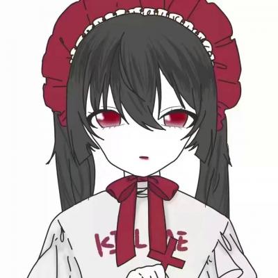 13张高清病娇女生动漫头像 暗黑血腥黑化风格