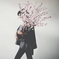 女生手捧花清新头像合集 共18张