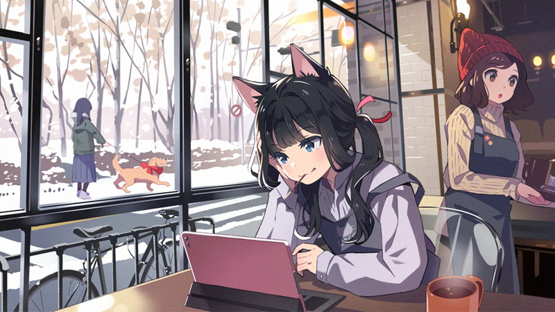 绝美猫耳少女壁纸 1080P高清