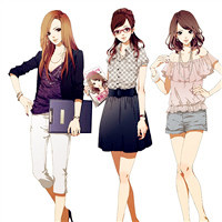 三人闺蜜共用的时尚头像！20张好看的三人合一张闺蜜头像合集