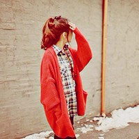 20张红色系qq非主流女生头像合集