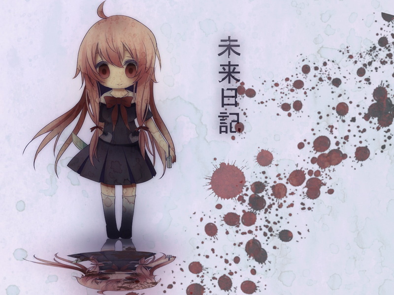 这组壁纸太绝了！未来日记动漫女主高清图合集