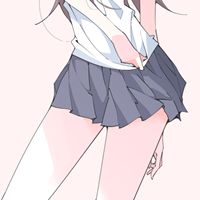 15张不露脸的青春校园动漫女学生头像