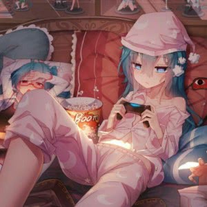 颓废二次元宅女专属头像 单张高清分享