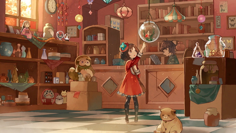 动漫少女与复古摆件壁纸合辑