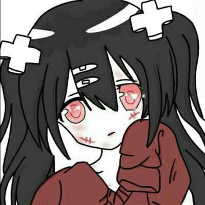 32张高清黑暗丧气动漫女生头像 氛围感拉满