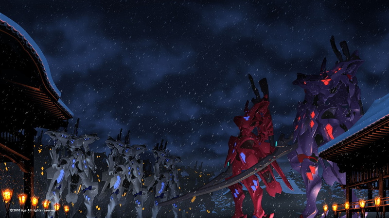 这组Muv-Lution机甲夜景壁纸太绝了