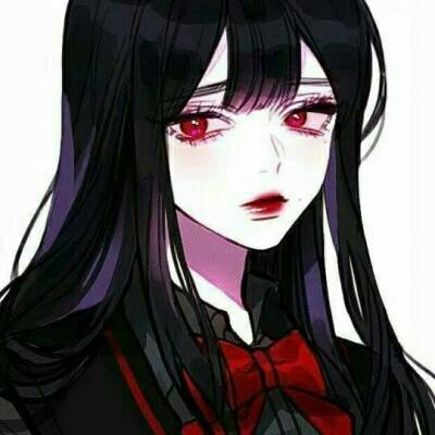 32张高清黑暗丧气动漫女生头像 氛围感拉满