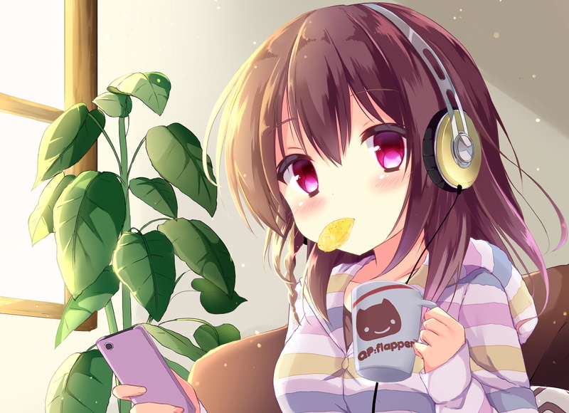 《少女编号》乌丸千岁 戴耳机高清壁纸 1080P分辨率