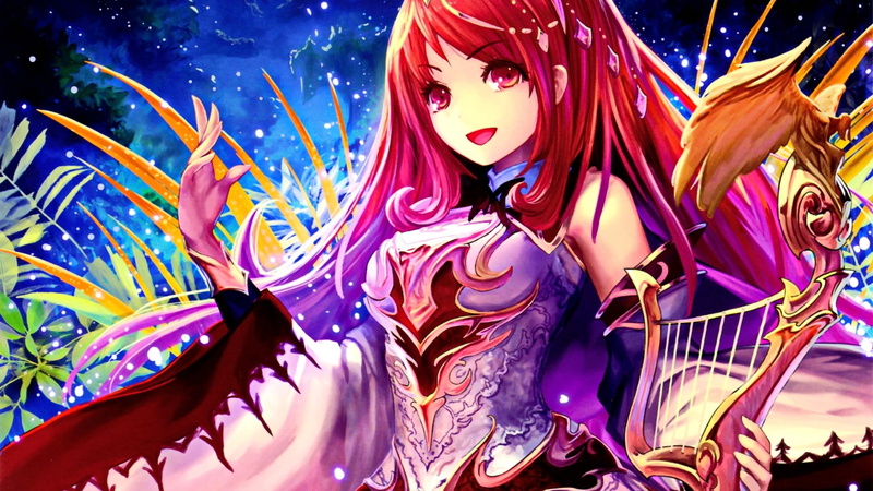 《巴哈姆特之怒》红发少女壁纸合集 还有立川虫麻吕作品