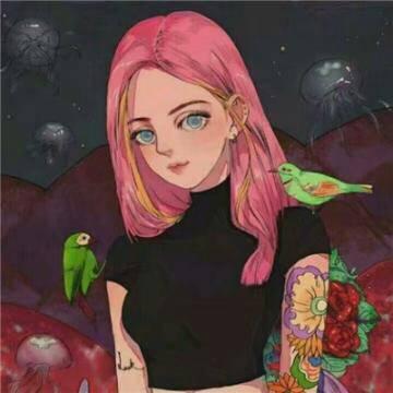 粉色系动漫清纯少女头像来啦！一共12张高清款