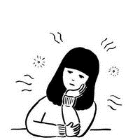 28张简约手绘黑白少女头像合集