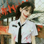 带血诡异颓废女生头像合集 14张可直接用