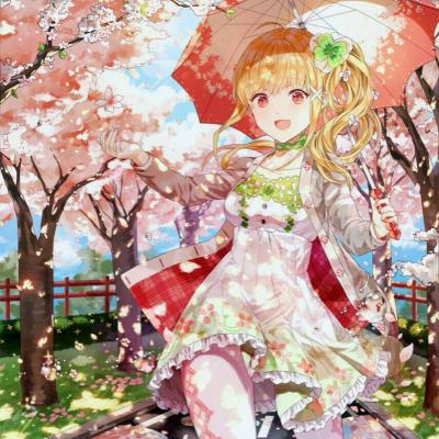 28张梦幻樱花动漫女生头像 高清好看直接用