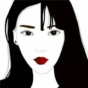 12张高清冷酷风黑白手绘女生头像