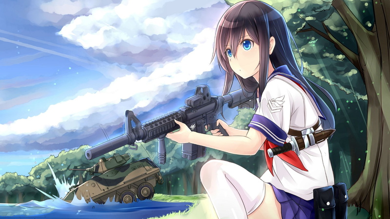 银发少女持刀立云间 绝美动漫壁纸合集大放送