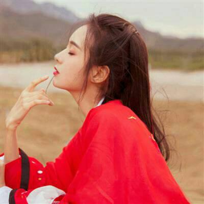 22张真人古风红衣女头像 自带唯美伤感氛围感