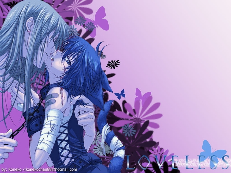 无爱之战同人猫耳少年 bondage 花卉壁纸