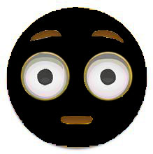 分享一套超实用的emoji黑白黄脸表情包