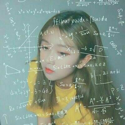 带数学公式的闺蜜头像来啦！20张高清一人一张的好看头像合集