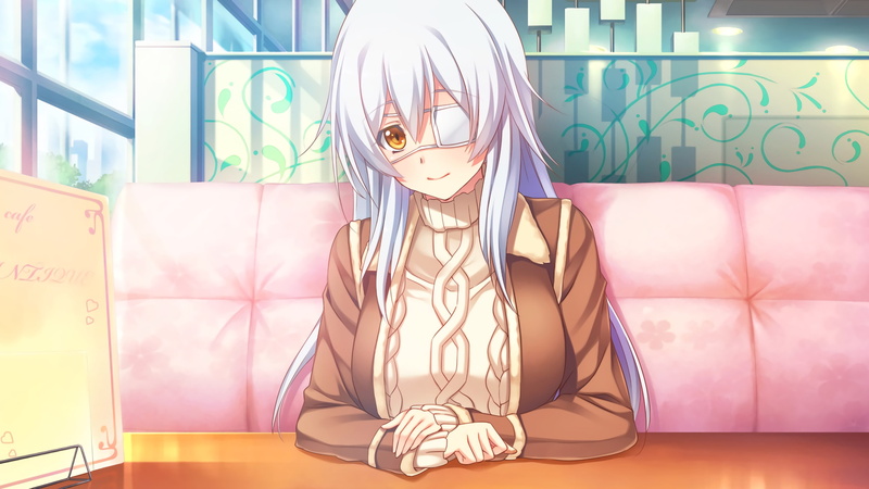 《纯白银发配橙眸 二次元少女壁纸合集》