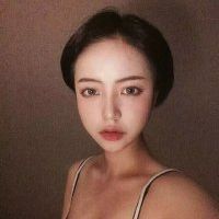 短发冷艳红唇女生头像 14张合集