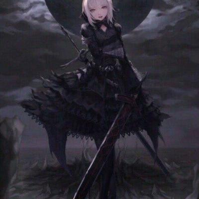 9张高清暗黑系动漫女生头像 氛围感拉满的黑暗风女头合集