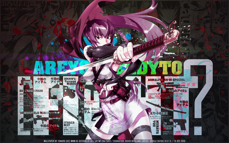 学园默示录毒岛冴子高清壁纸