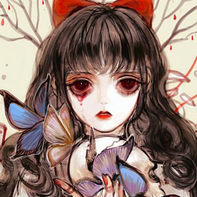 又丧又酷的动漫女生头像！16张高清质感图直接存