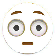 分享一套超实用的emoji黑白黄脸表情包
