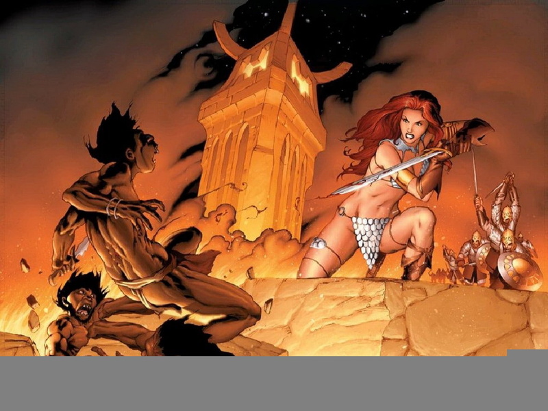 漫威红发女剑士索尼娅高清壁纸合集