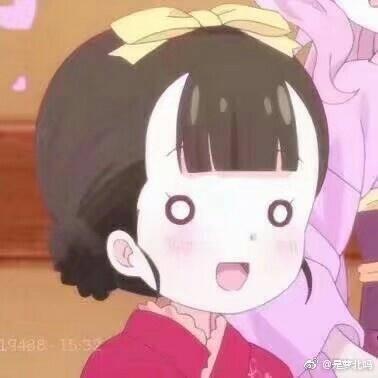 18张高清大眼圆脸卡通萌女生头像 适合当微信头像