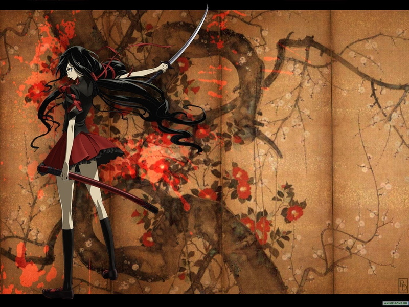 《Blood-C》系列壁纸上新！神社少女更衣小夜720P高清壁纸合集