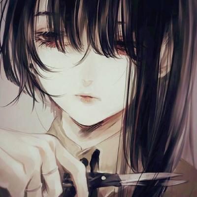 7张高清冷酷黑暗系动漫女生头像 氛围感拉满